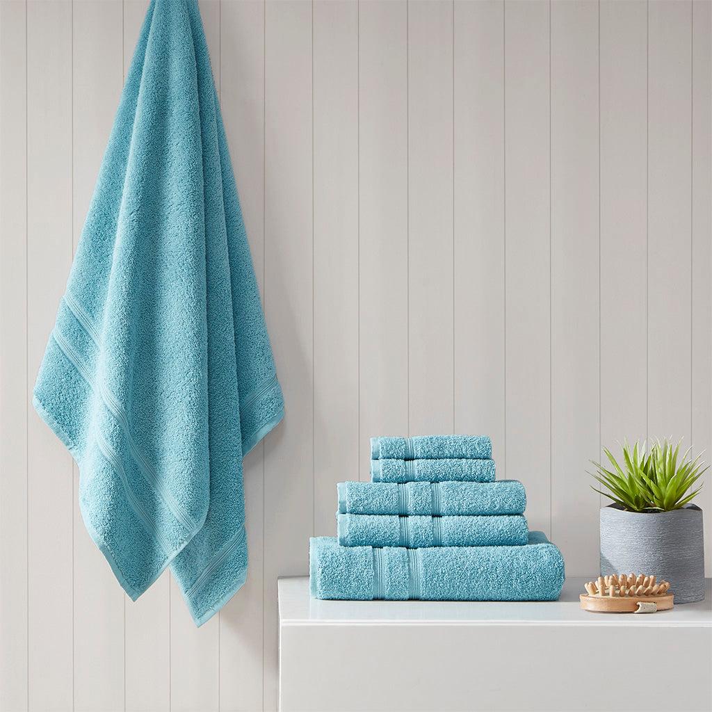 Aegean 100% Turkish Cotton 6 Piece Towel Set