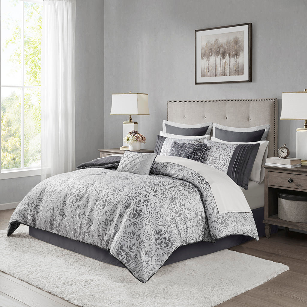 Emilia 7 Piece Cotton Printed Comforter Set