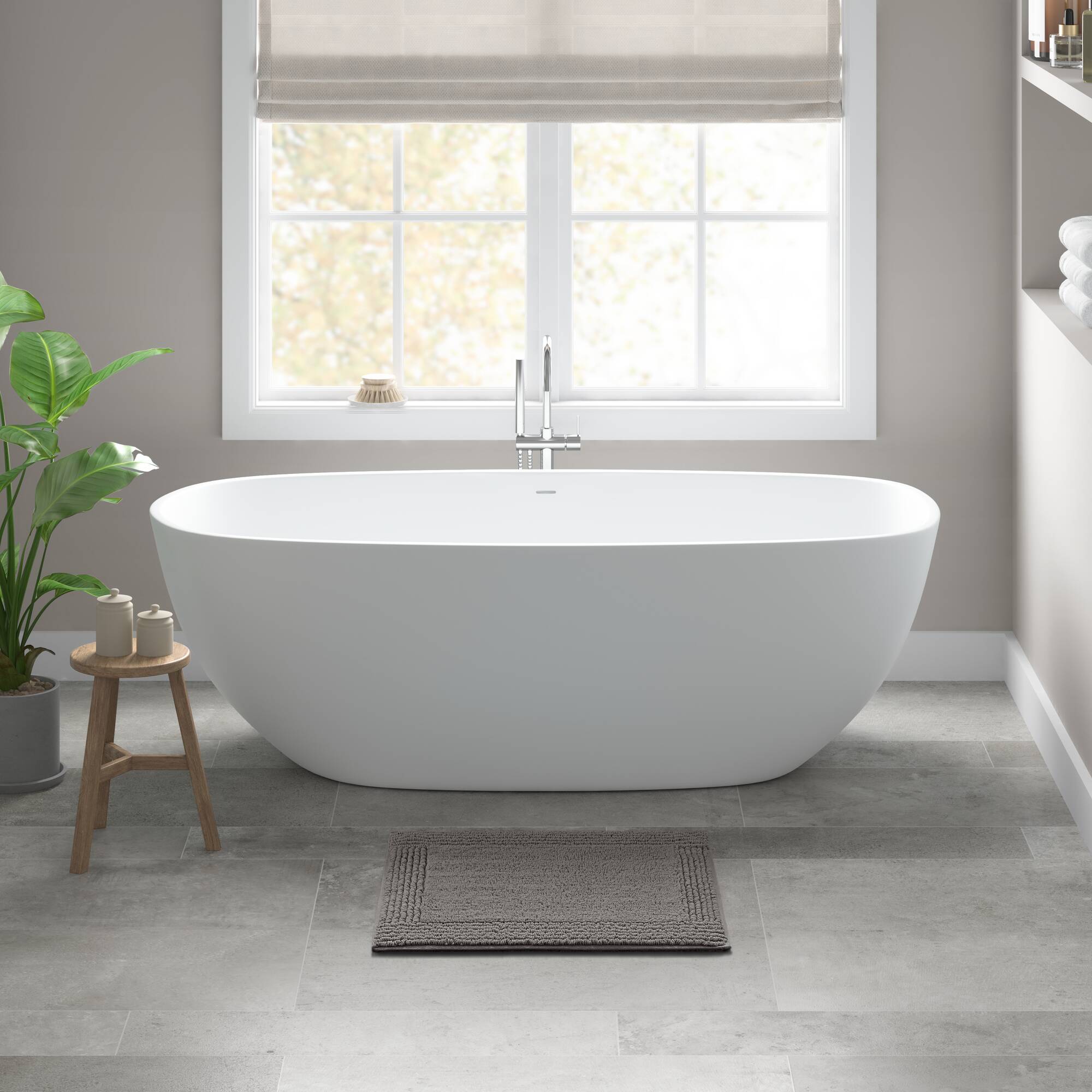 Splendor 100% Cotton Tufted 3000 GSM Reversible Bath Rug