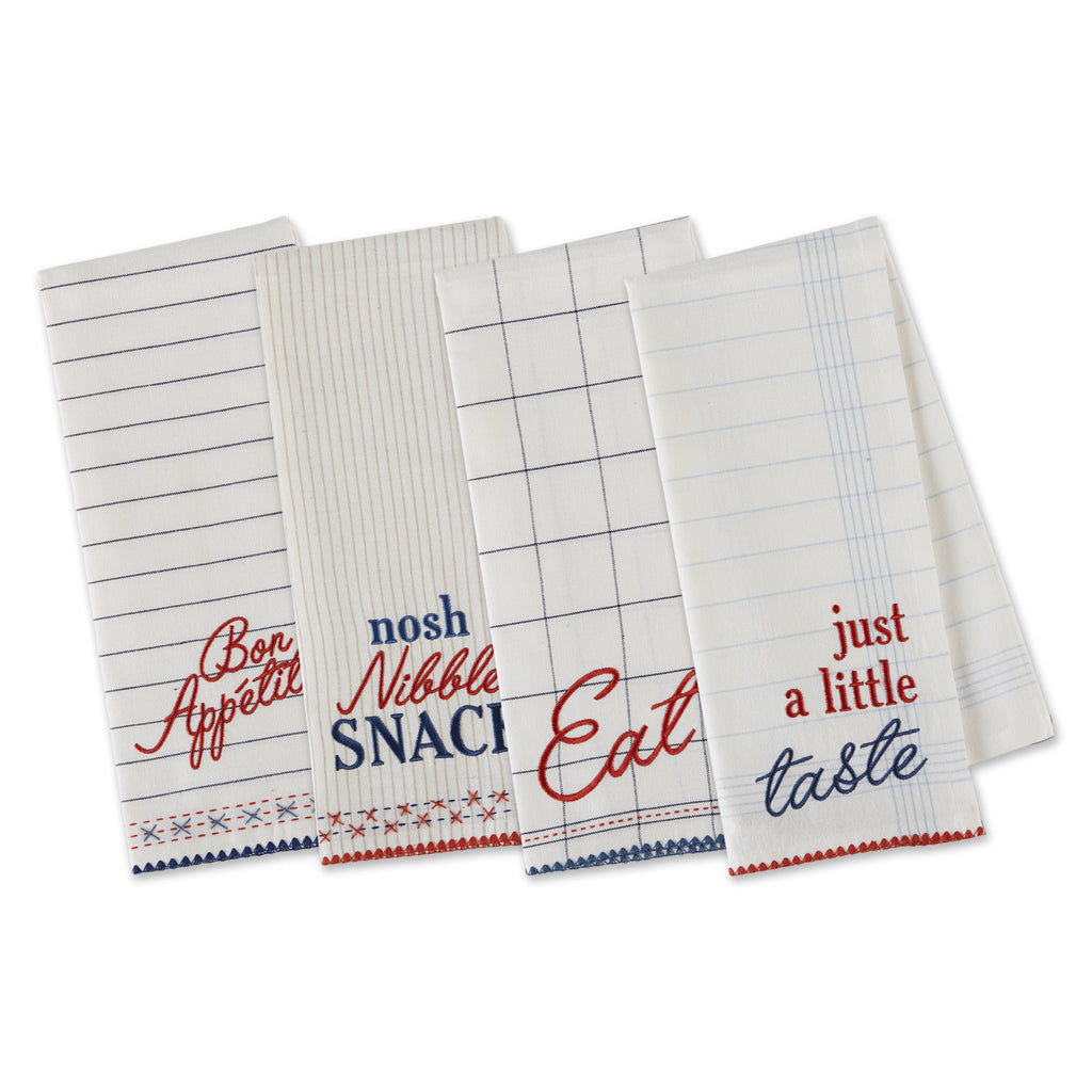 Good Eats Embellished Dishtowel