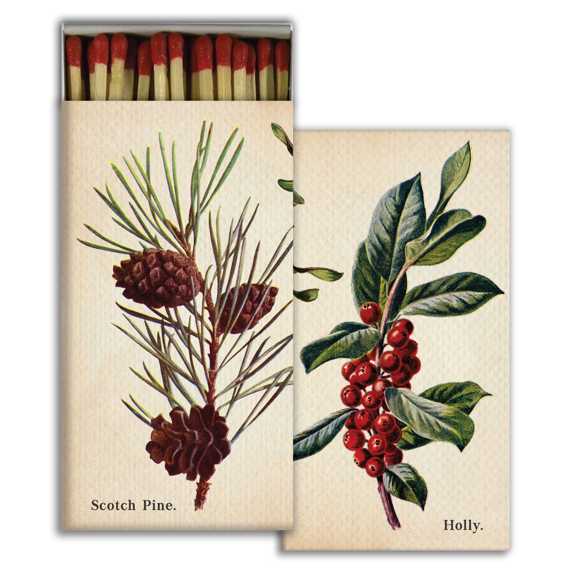 Matches - Pine, Holly, Mistletoe