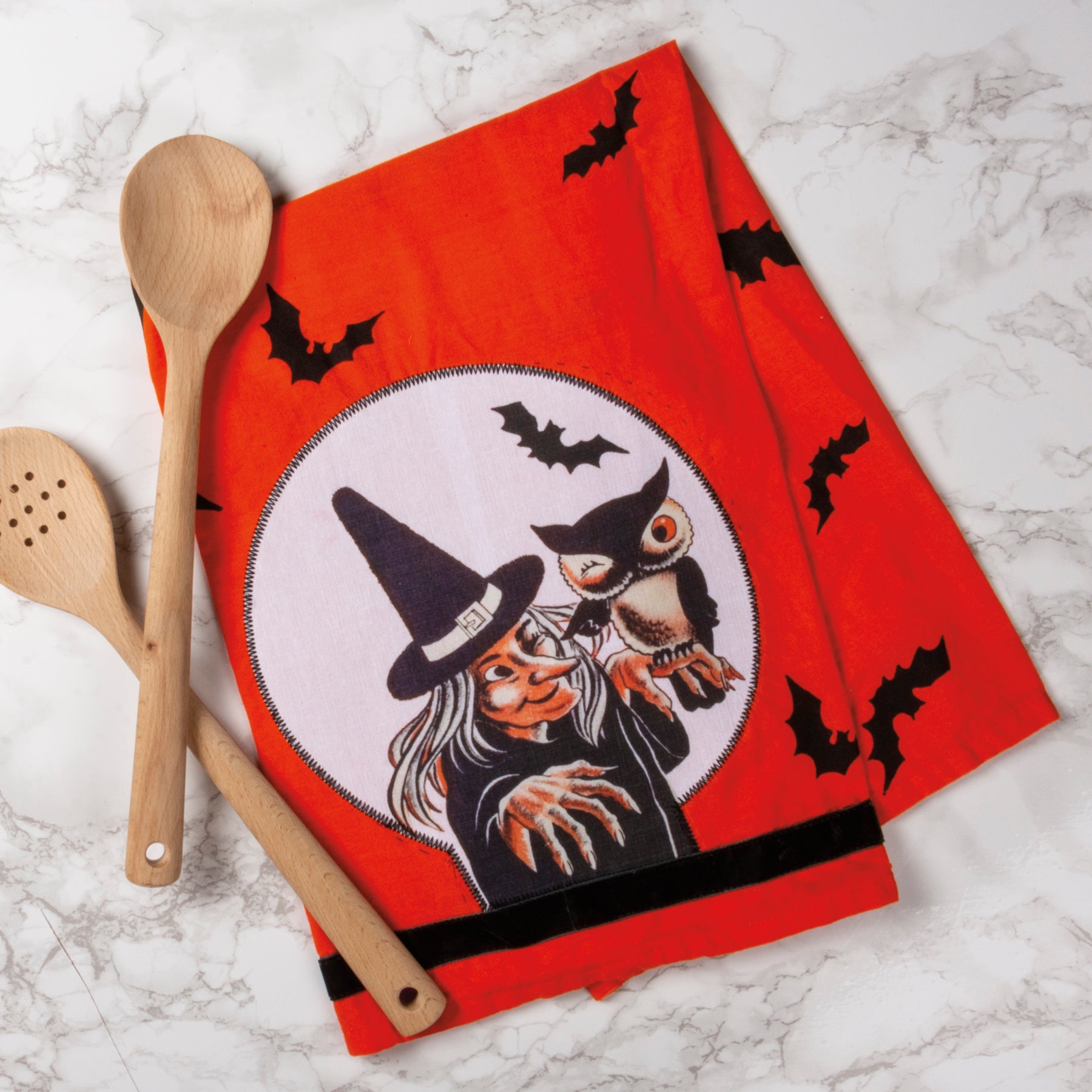Vintage Styled "Witch " Kitchen Towel