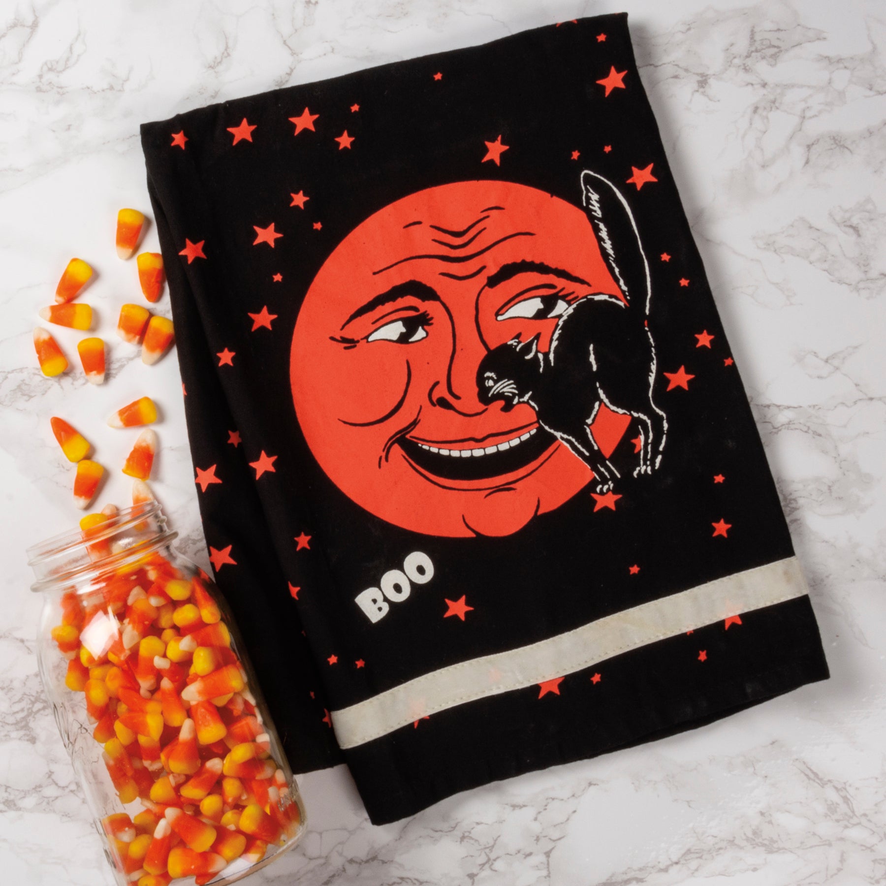 Vintage Styled "Boo" Kitchen Towel
