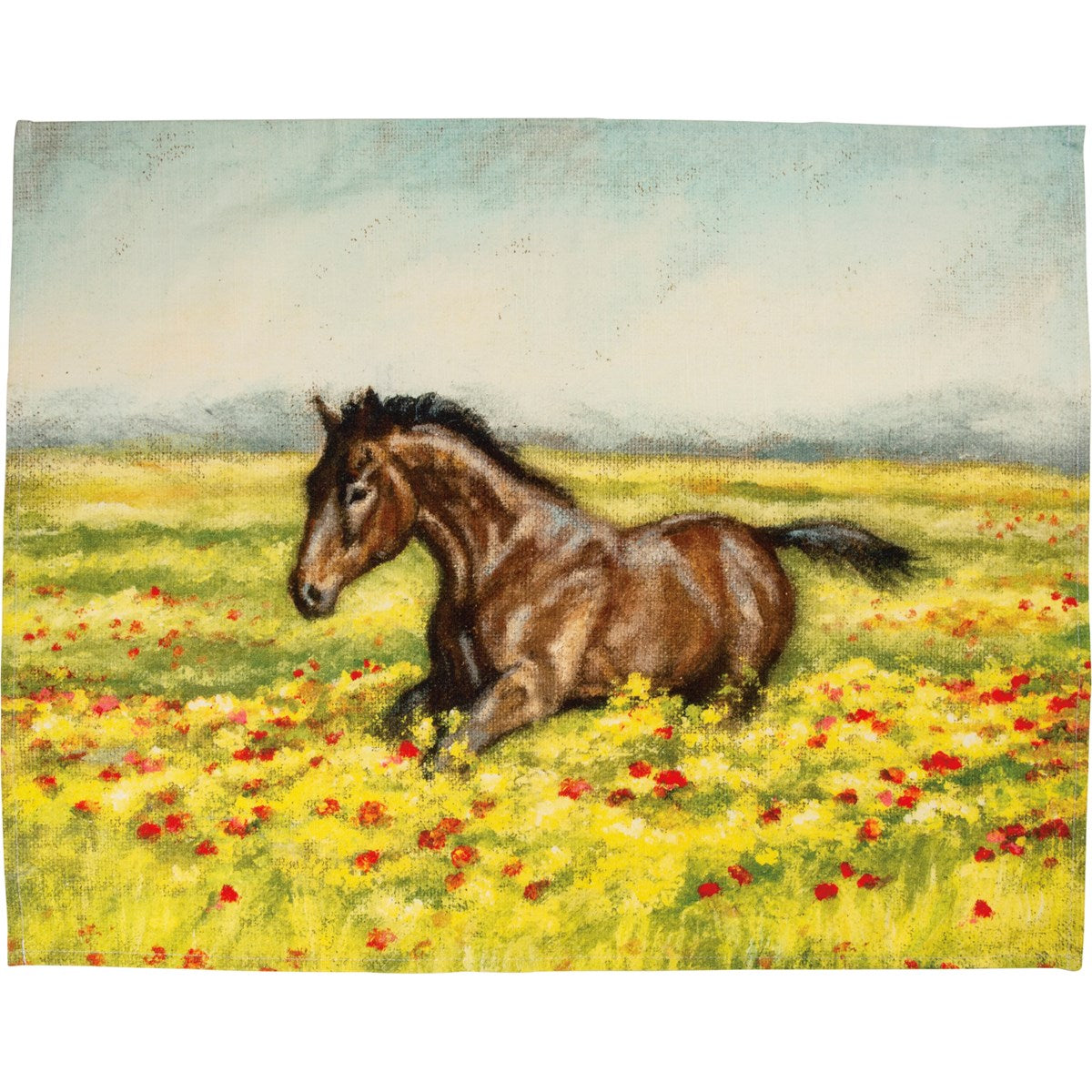 Boutique Art Towel - Horse In Field