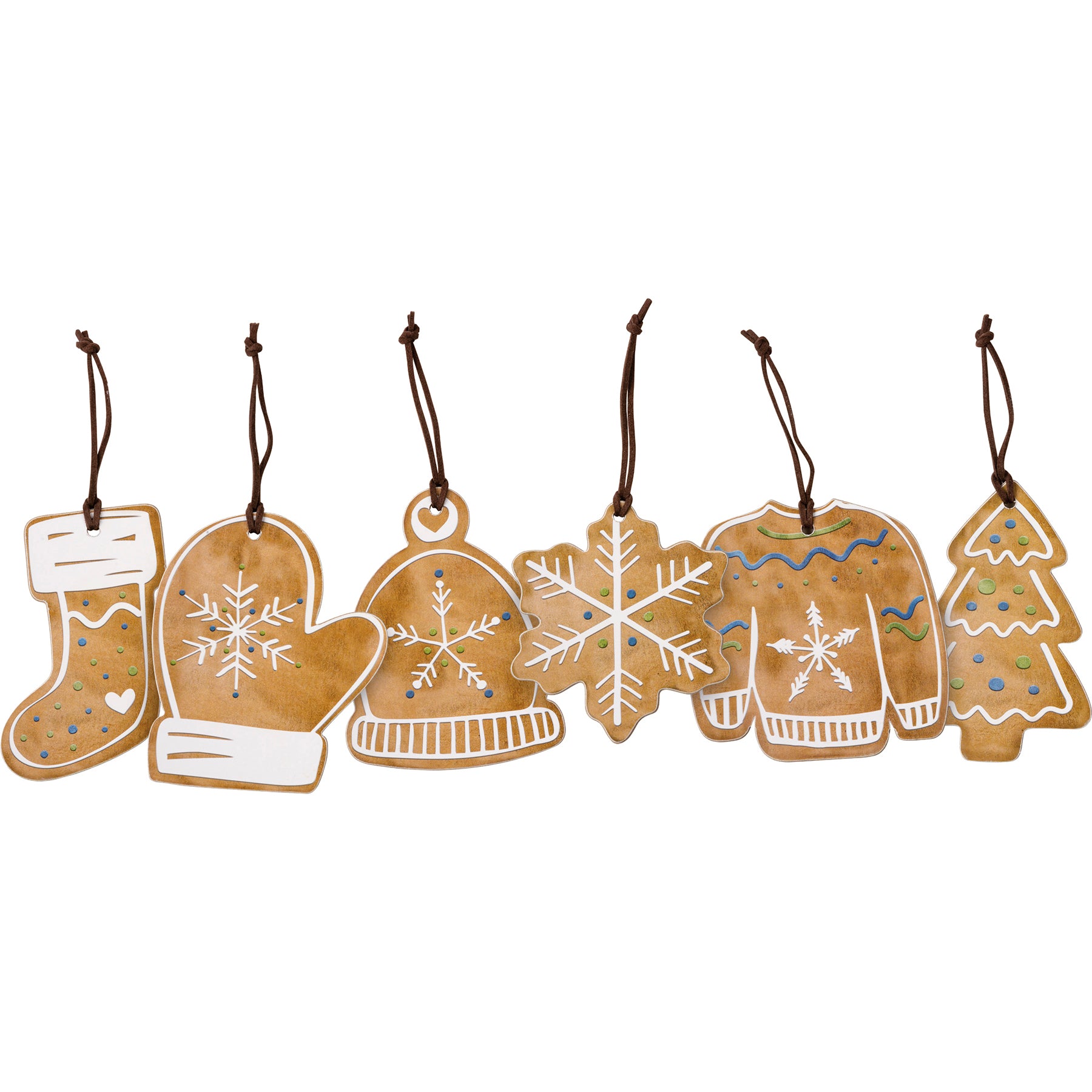 Gingerbread Ornament Set (S/6)