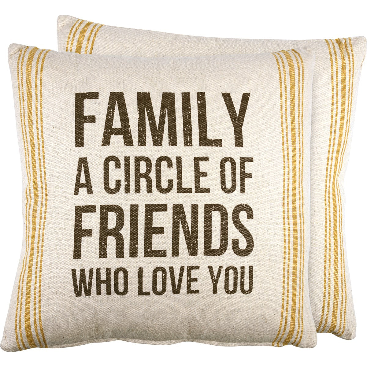 20" Circle Of Friends Linen Pillow