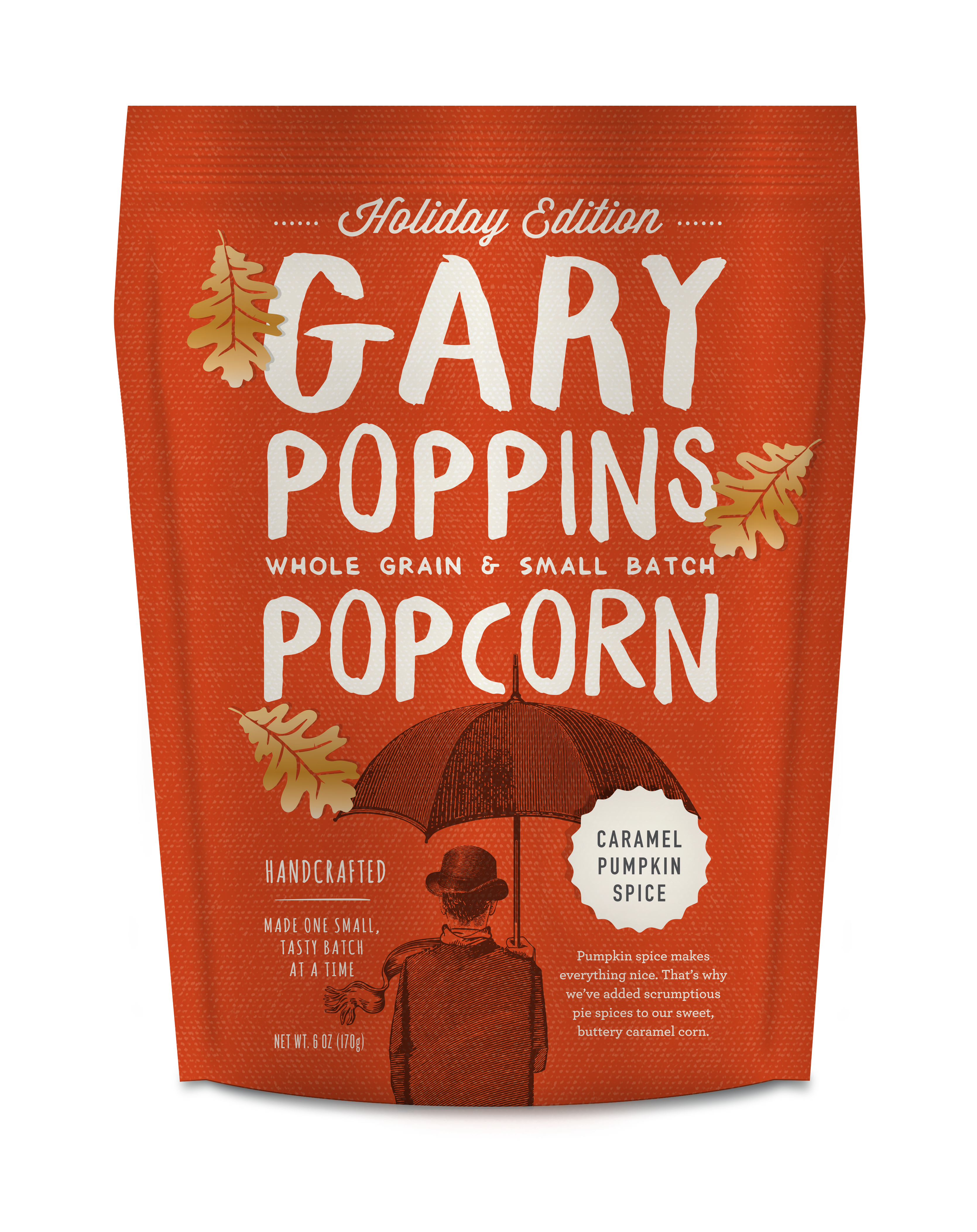 Gary Poppins Holiday Edition Popcorn - Caramel Pumpkin Spice