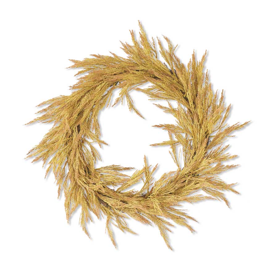 23" Natural Wheat Beige Wreath (5610106945693)