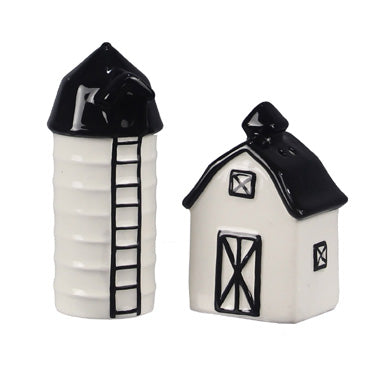 Barn and Silo Salt and Pepper Shakers