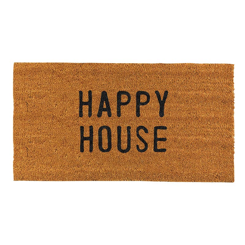 "Happy House" Coir Doormat (5610110058653)