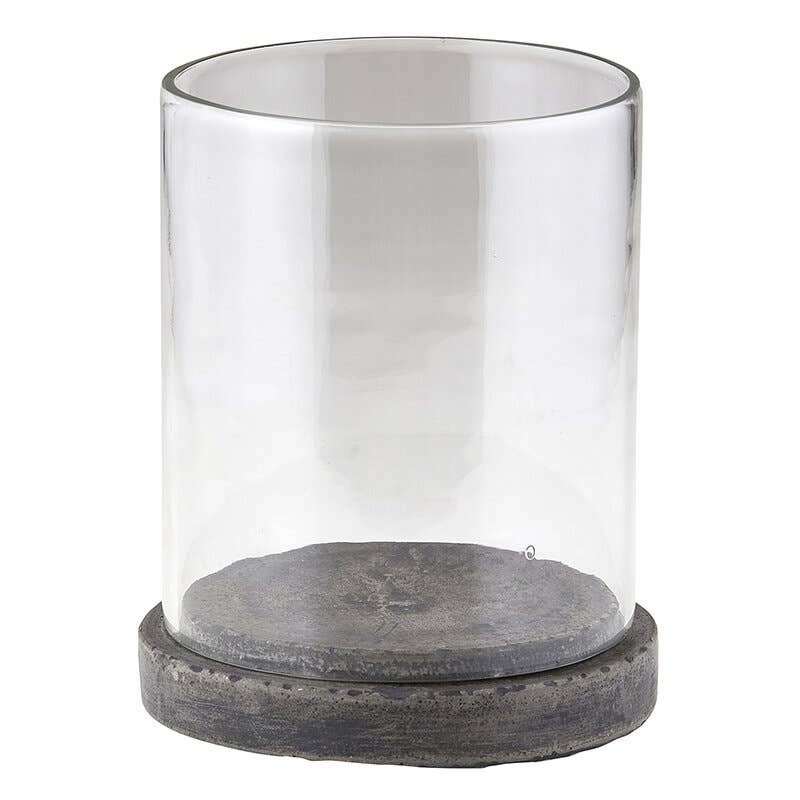 Concrete & Glass Hurricane / Lantern