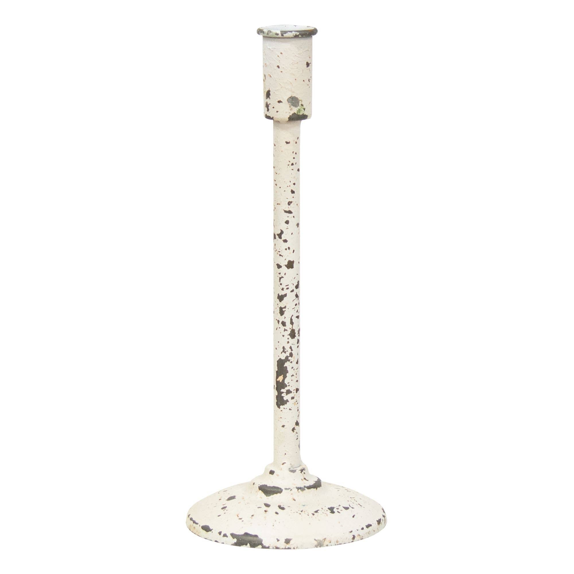 11.75" Distressed Candle Holder