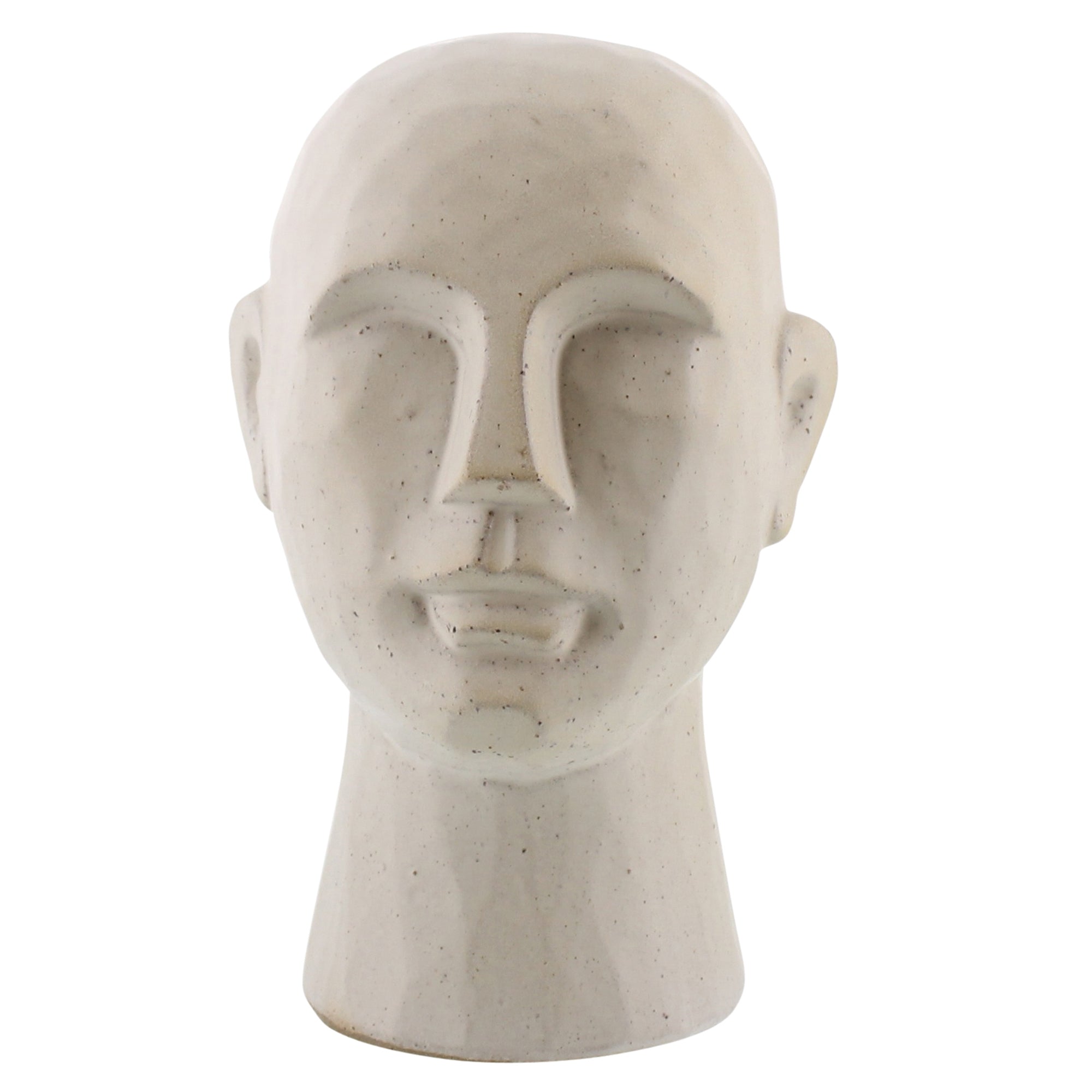 Matte White Ceramic Bust - Large (5610094297245)