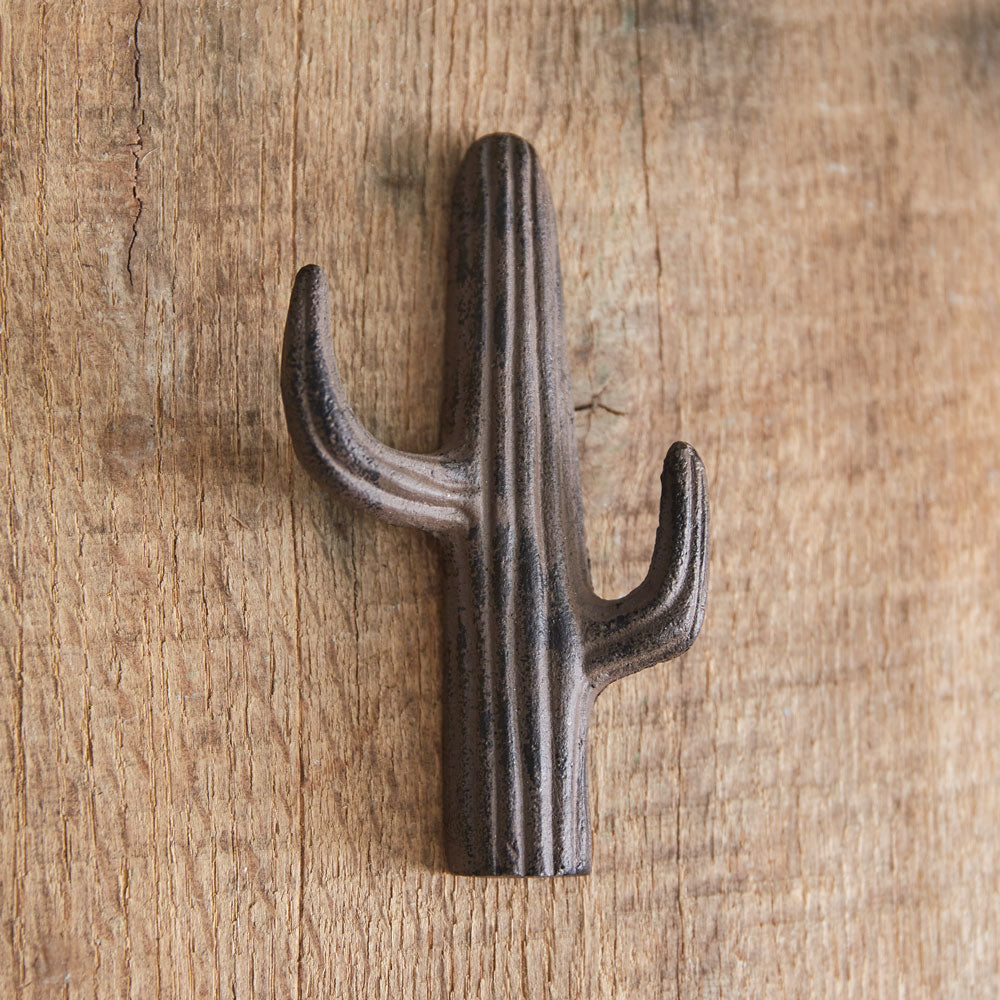 Cast Iron Cactus Hook (S/2)