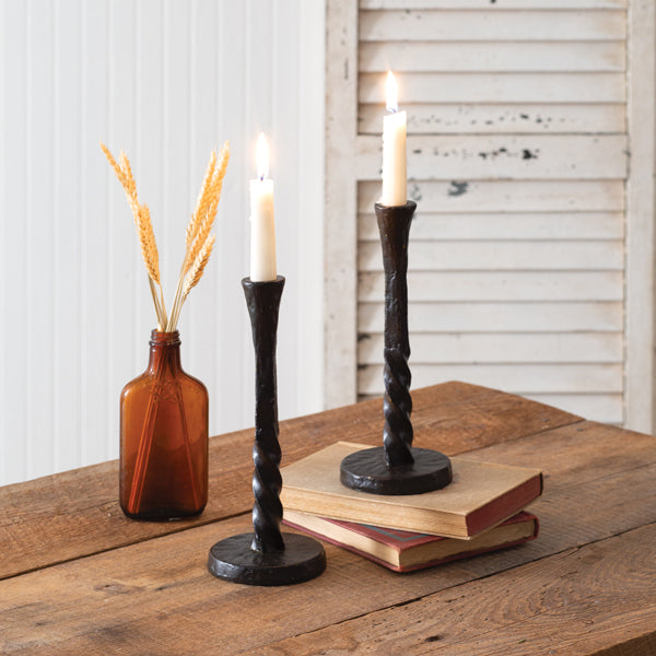 Twisted Taper Candle Holder (S/2)