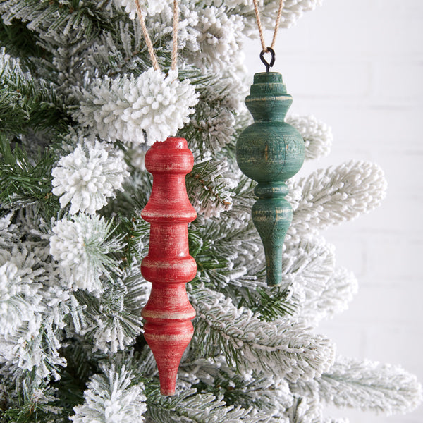 Christmas Finial Ornaments (S/2)