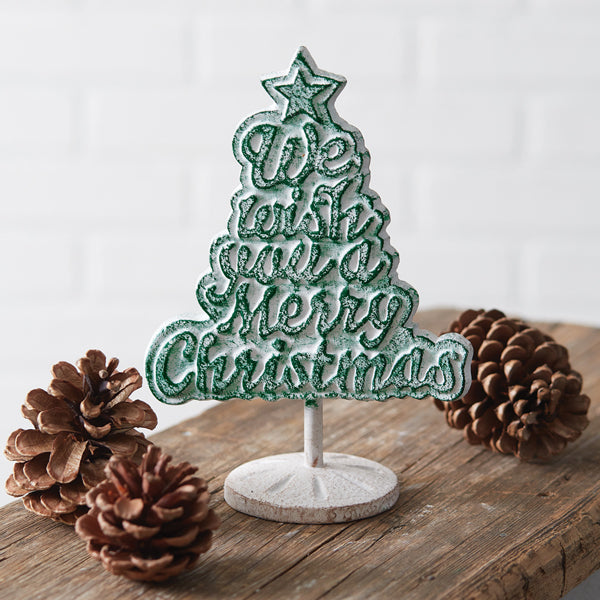 We Wish You A Merry Christmas Tabletop Sign