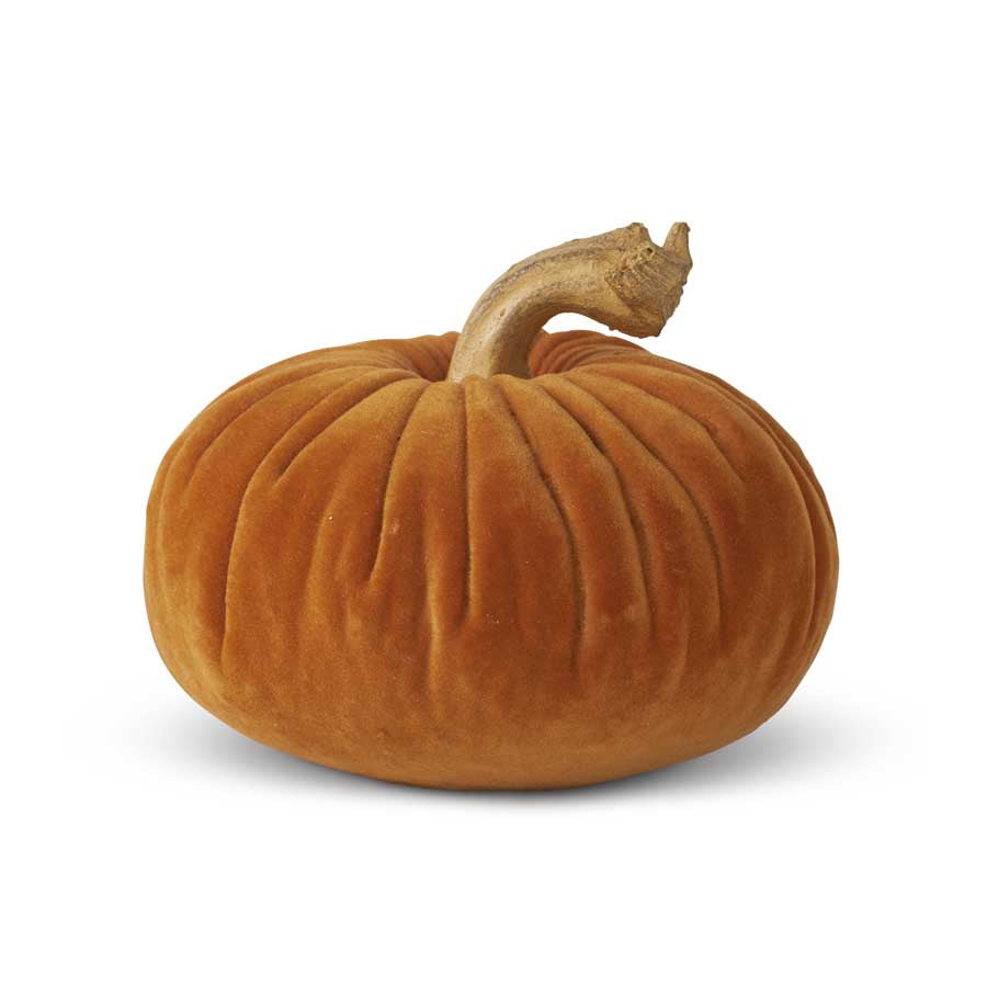3" Weighted Velvet Pumpkin (5610104029341)
