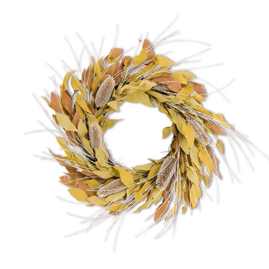24" Autumnal Thistle Wreath (5610102161565)