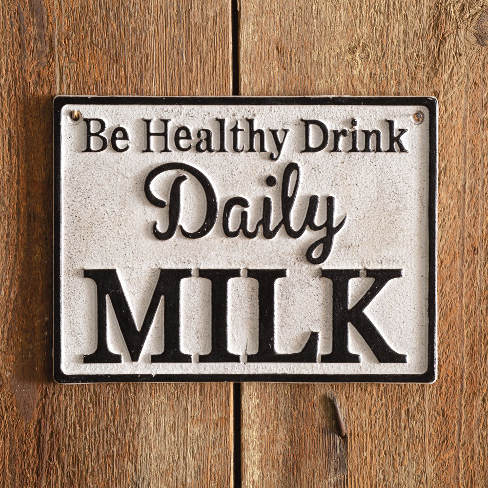 Daily Milk Wall Sign