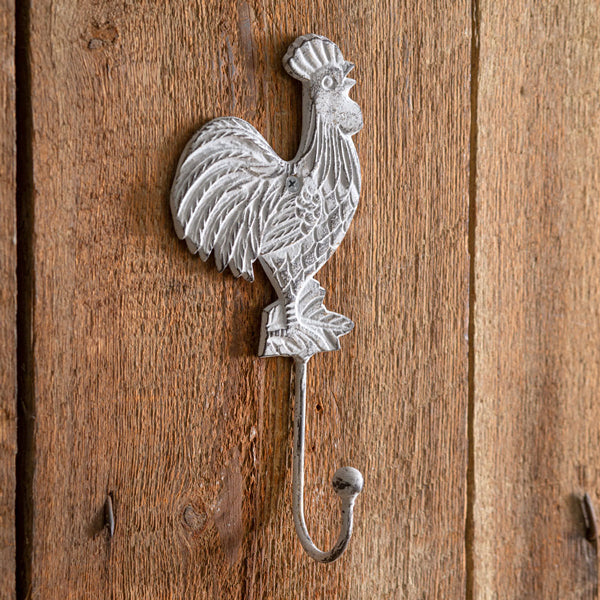 Cast Iron Rooster Wall Hook (S/2)
