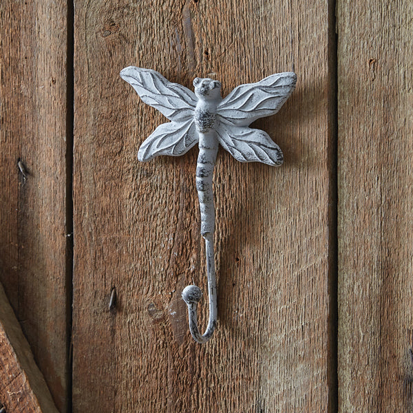 Cast Iron Dragonfly Wall Hook (S/2)