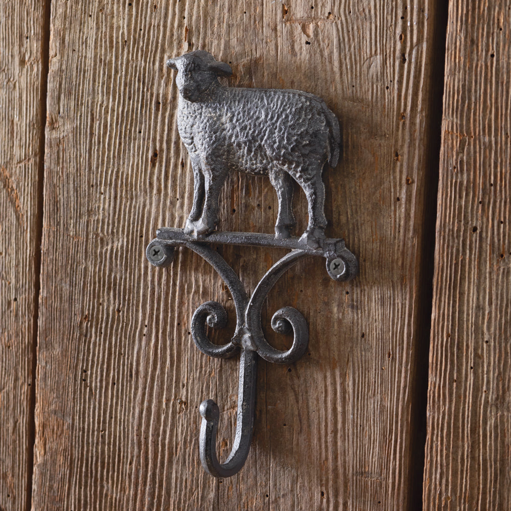 French Sheep Wall Hook (S/2)