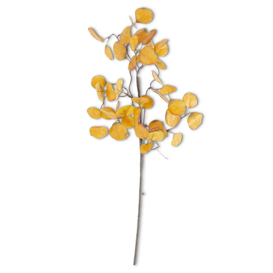 28" Gumdrop Eucalyptus Stem - Yellow