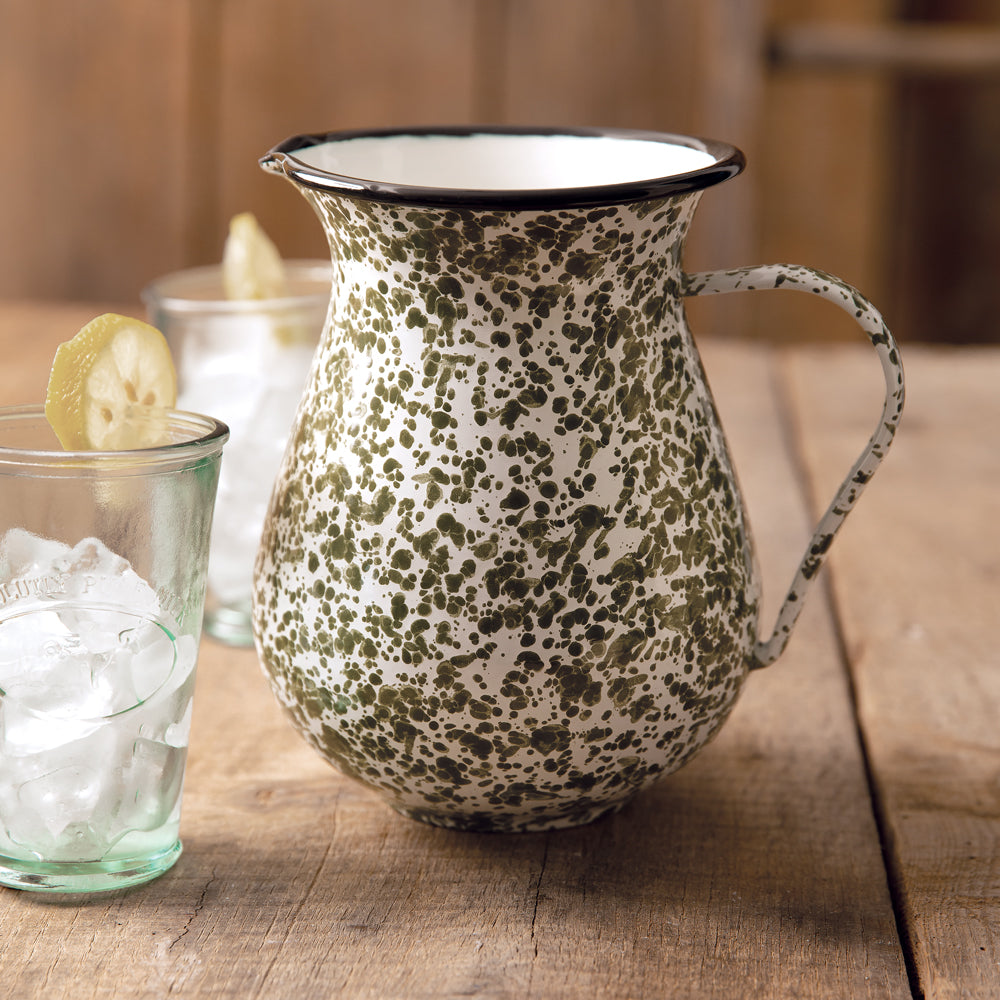 Green Speckled Pitcher