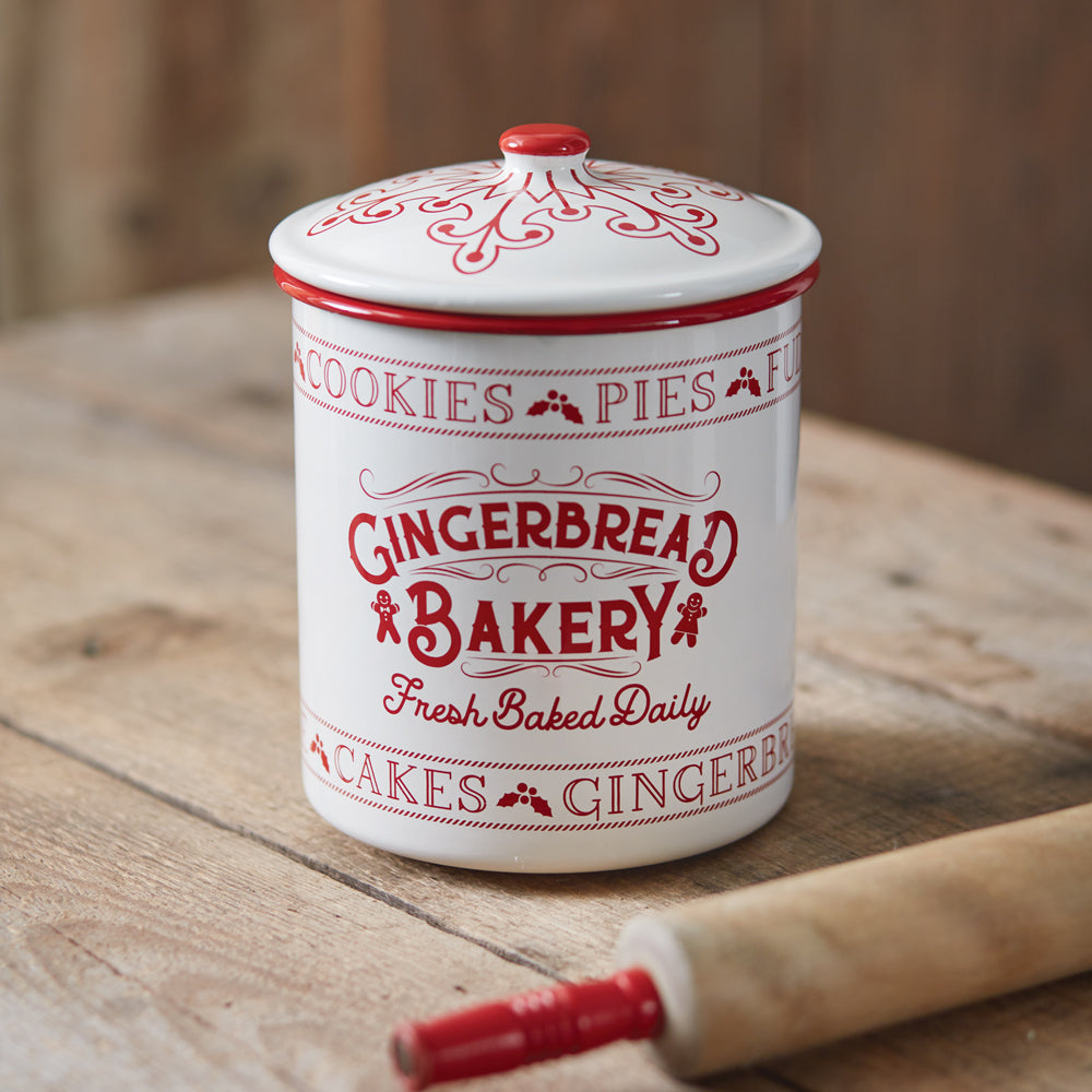 Gingerbread Bakery Canister