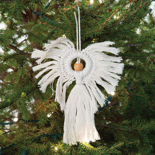 Macrame Angel Ornament (S/4)