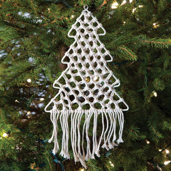 Macrame Christmas Tree Wall Hanging (S/2)