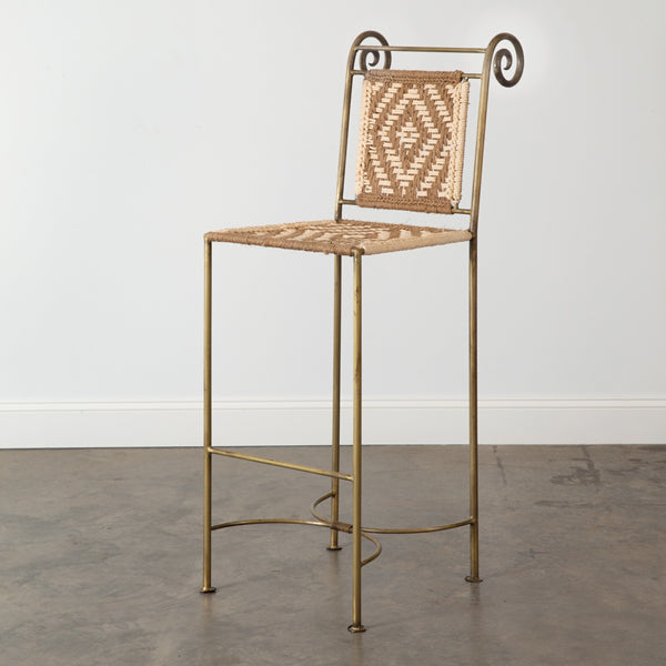 Aurelia Macrame Bar Stool