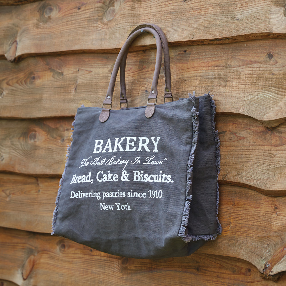 Vintage Styled Canvas Bakery Bag