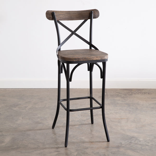 Cross Back Bar Height Chair