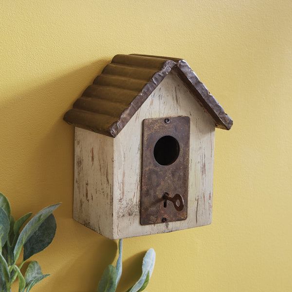Antique-Inspired Lock and Key Birdhouse