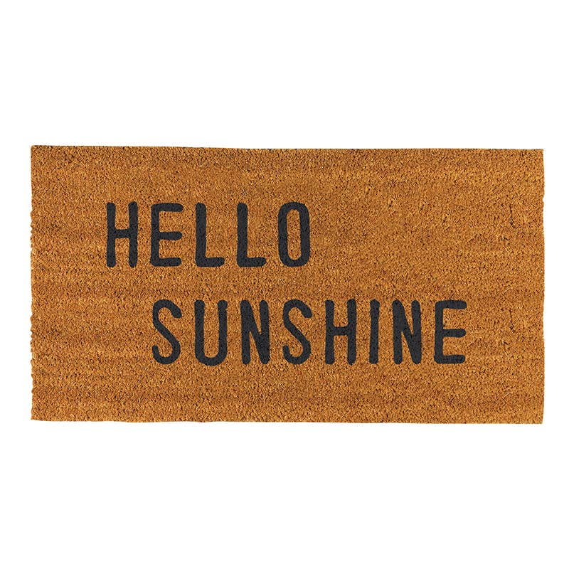 "Hello Sunshine" Coir Doormat