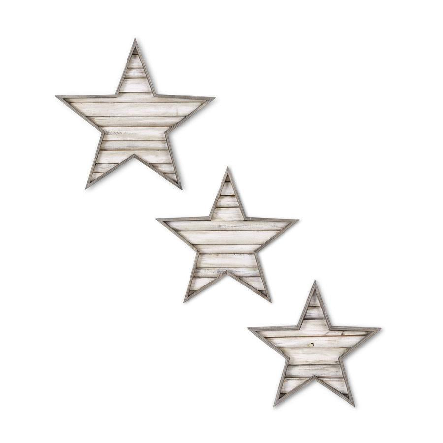 Oversized Neutral Whitewashed Stars (S/3)