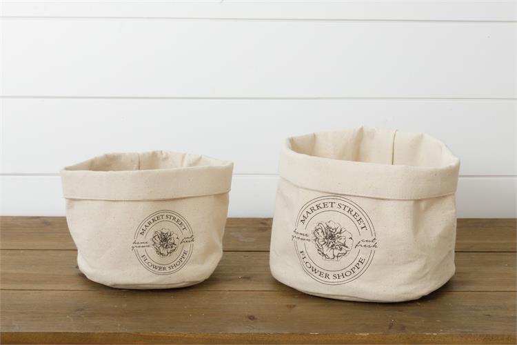 Fresh Flower Market Burlap Planters