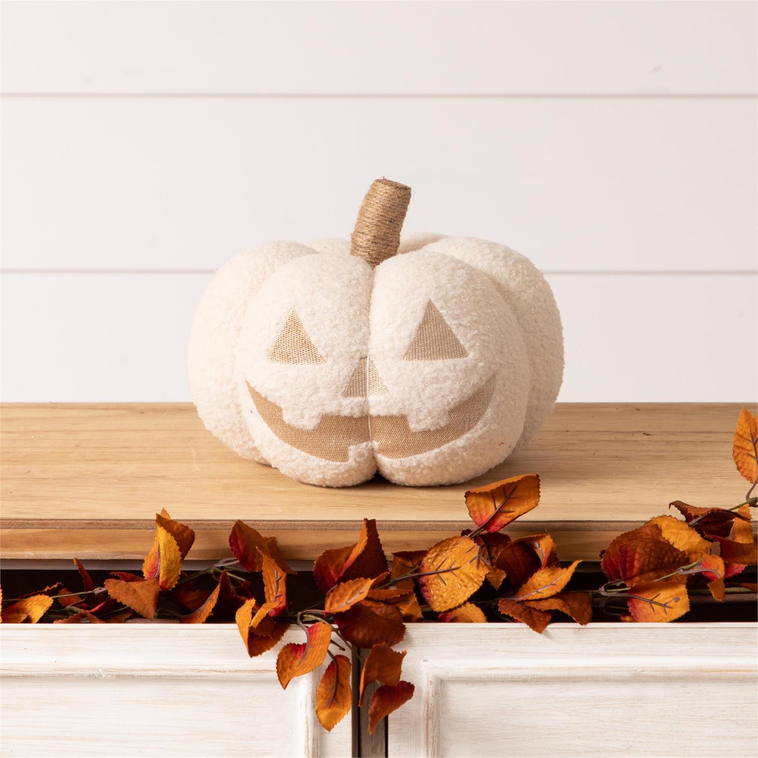 White Plush Jack O' Lantern