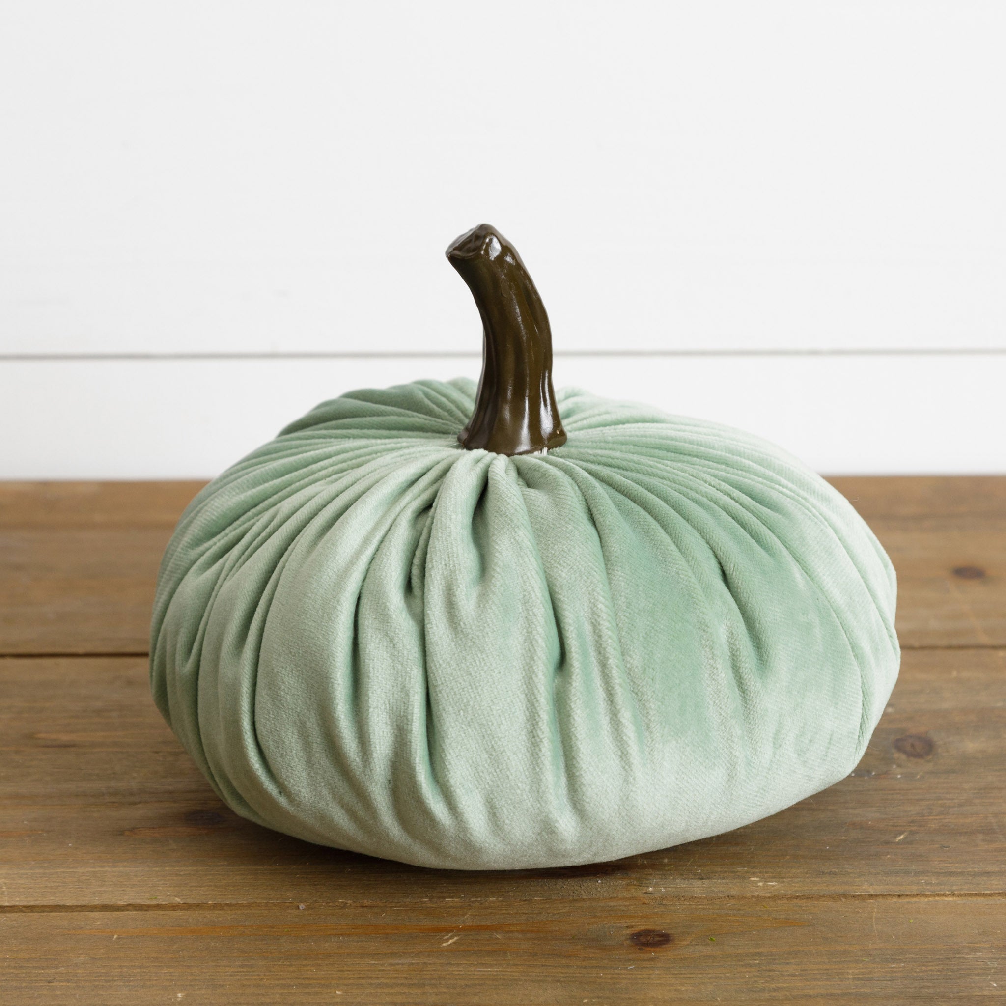 Green Velvet Pumpkin (Medium)
