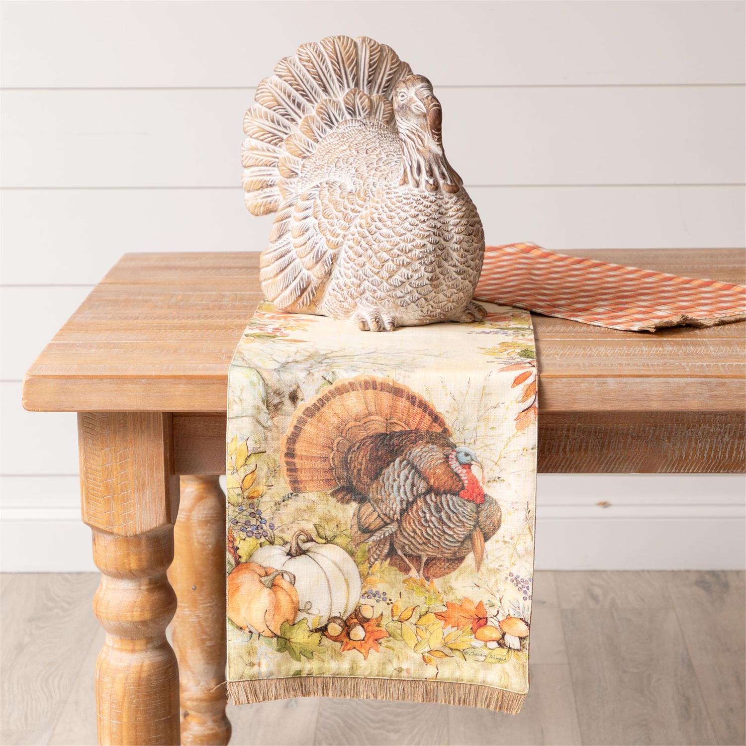 Turkey and Pumpkin Table Runner