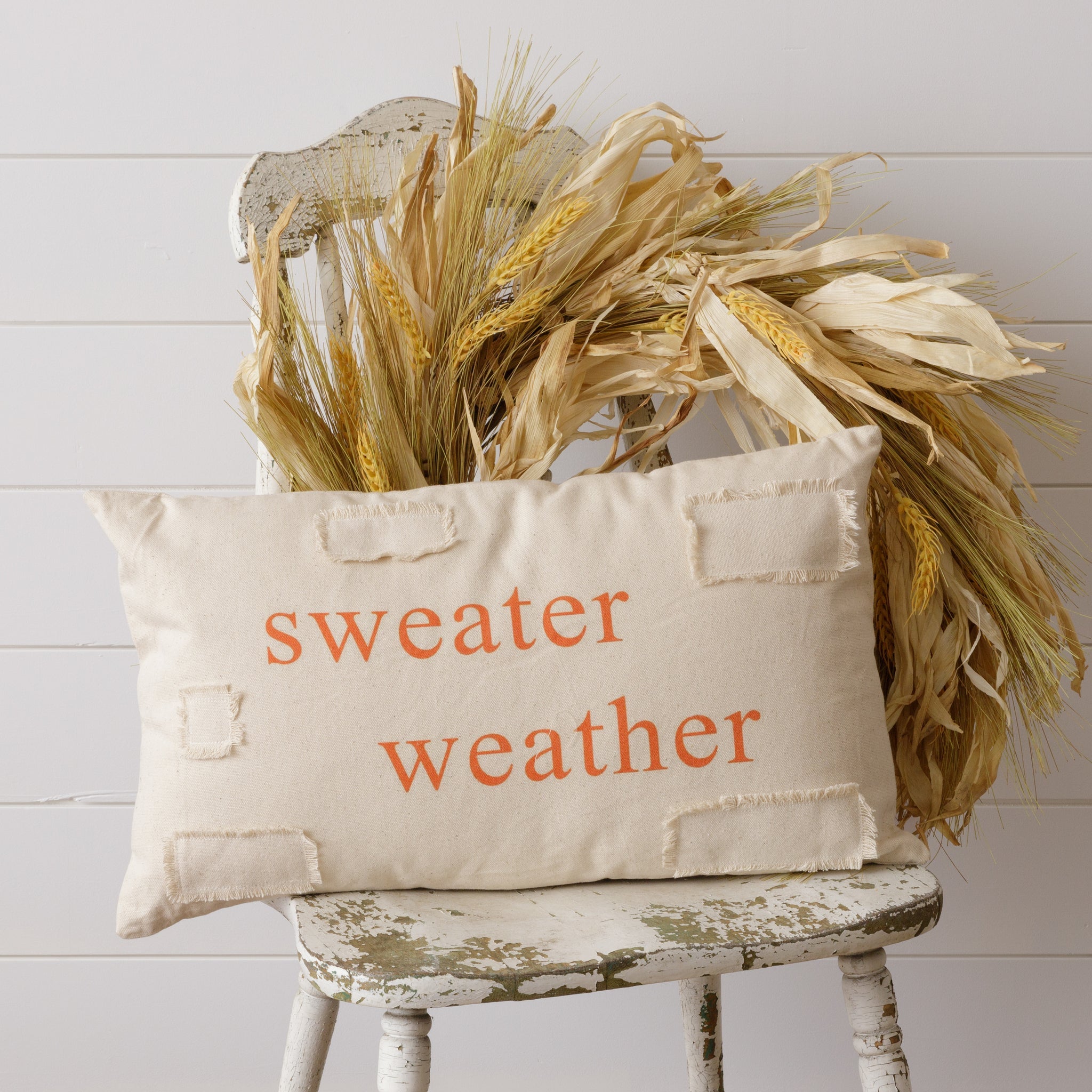 Sweater Weather Patch Pillow
