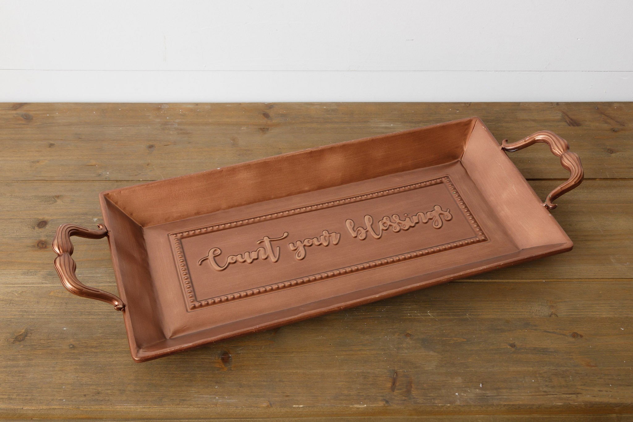 Copper Count Your Blessings Tray