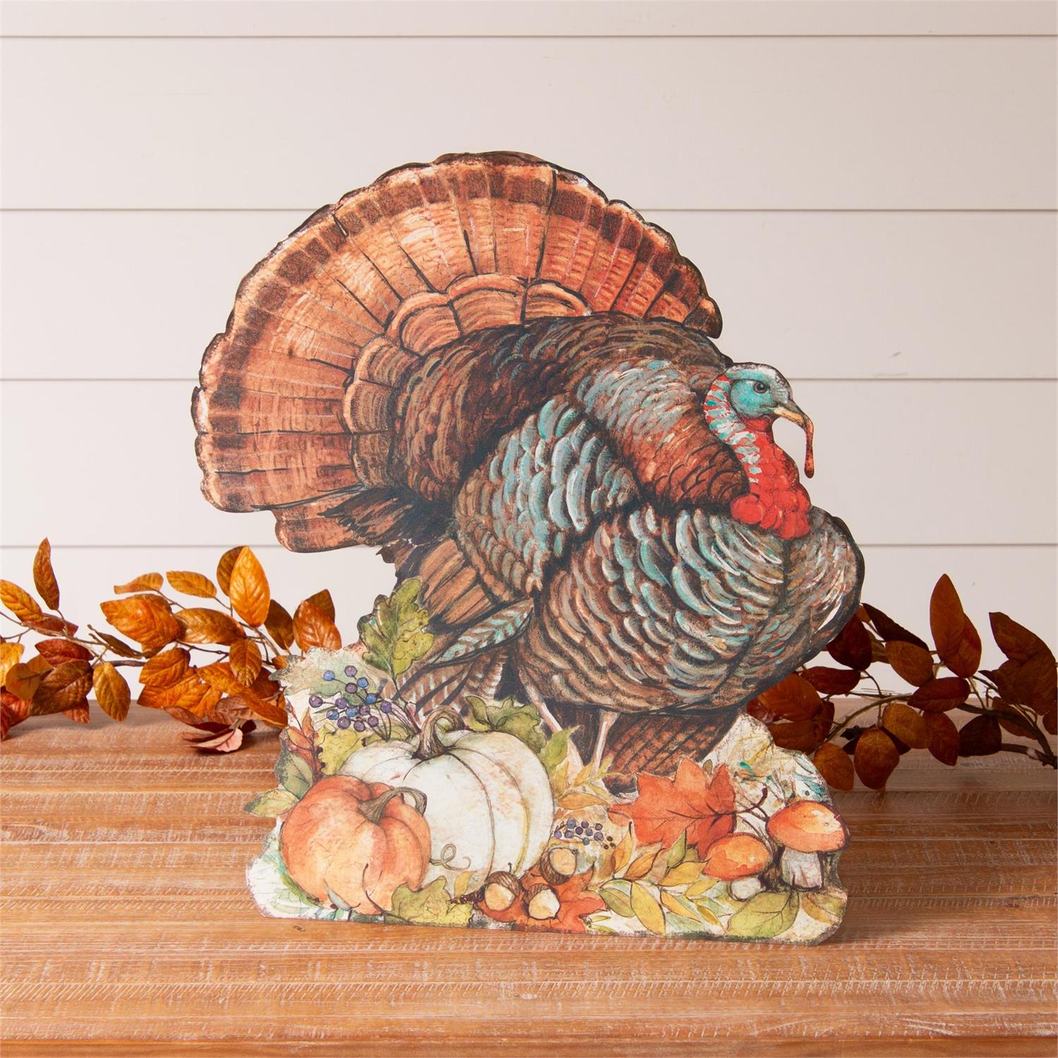 Large Metal Harvest Turkey Cutout