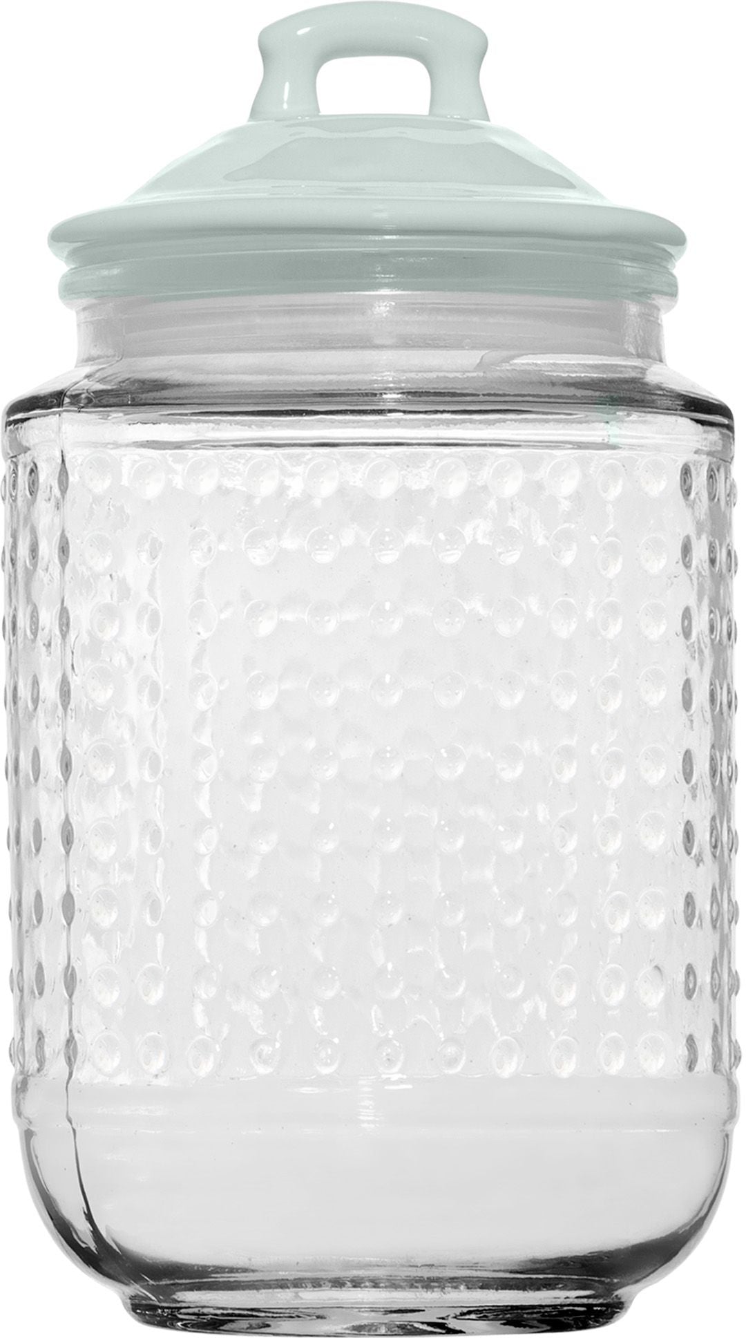 Magnolia Bakery Glass Hobnail Canister (L - Mint)