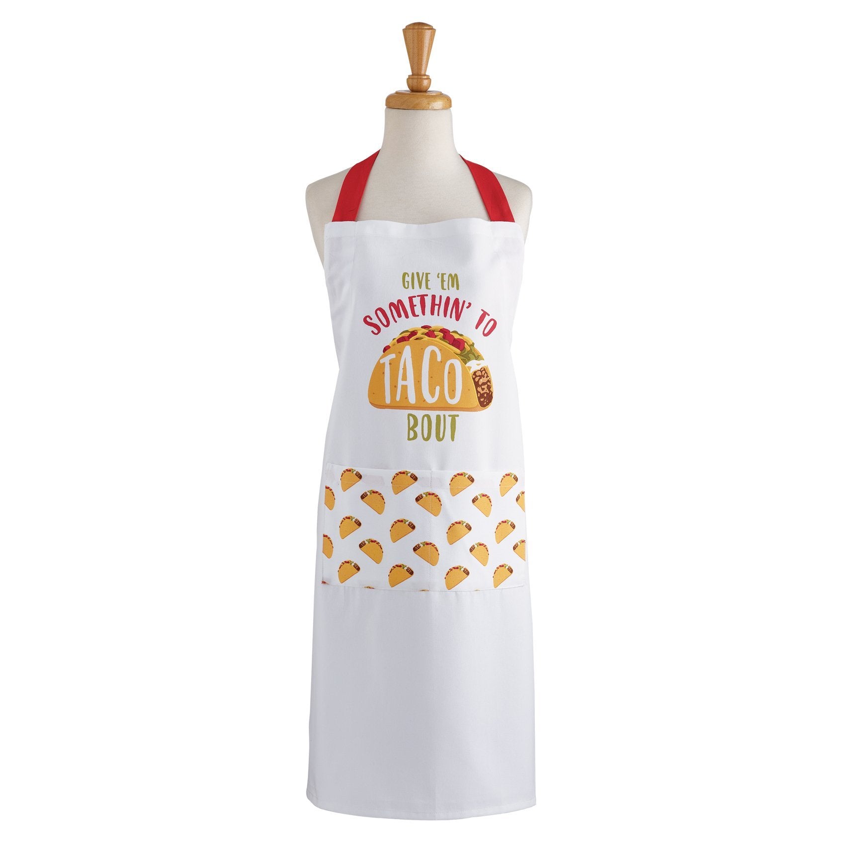 Give 'Em Taco Bout Printed Apron (5609845686429)