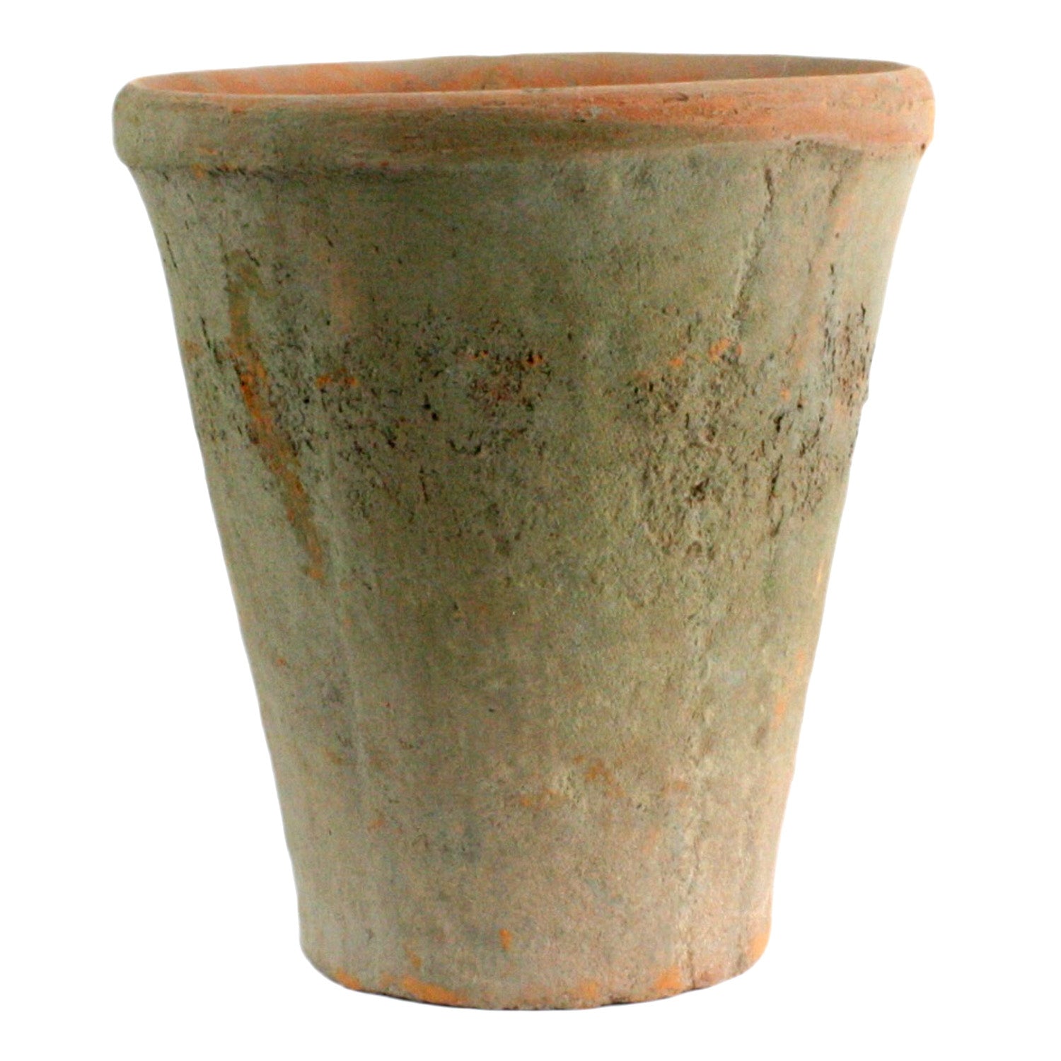 Rustic Terra Cotta Rose Pot - Med - Antique Red (5610057891997)