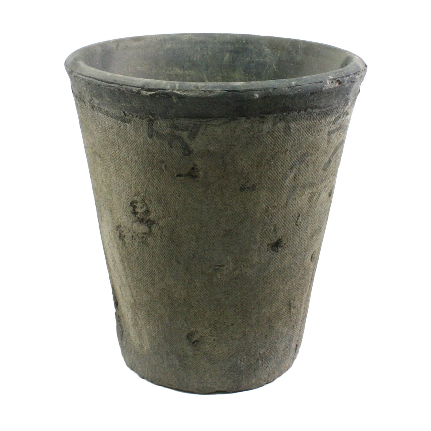 Rustic Terra Cotta Rose Pot - Lrg - Moss Grey (5610056089757)
