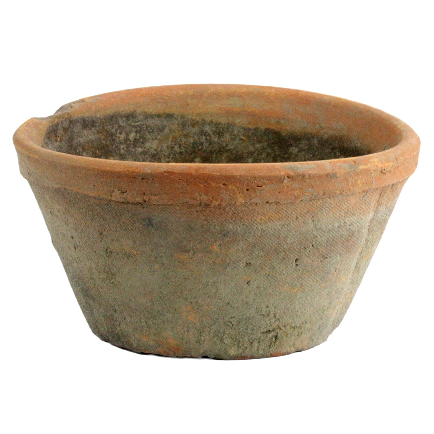 Rustic Terra Cotta Oval Pot - Med - Antique Red (5610058055837)